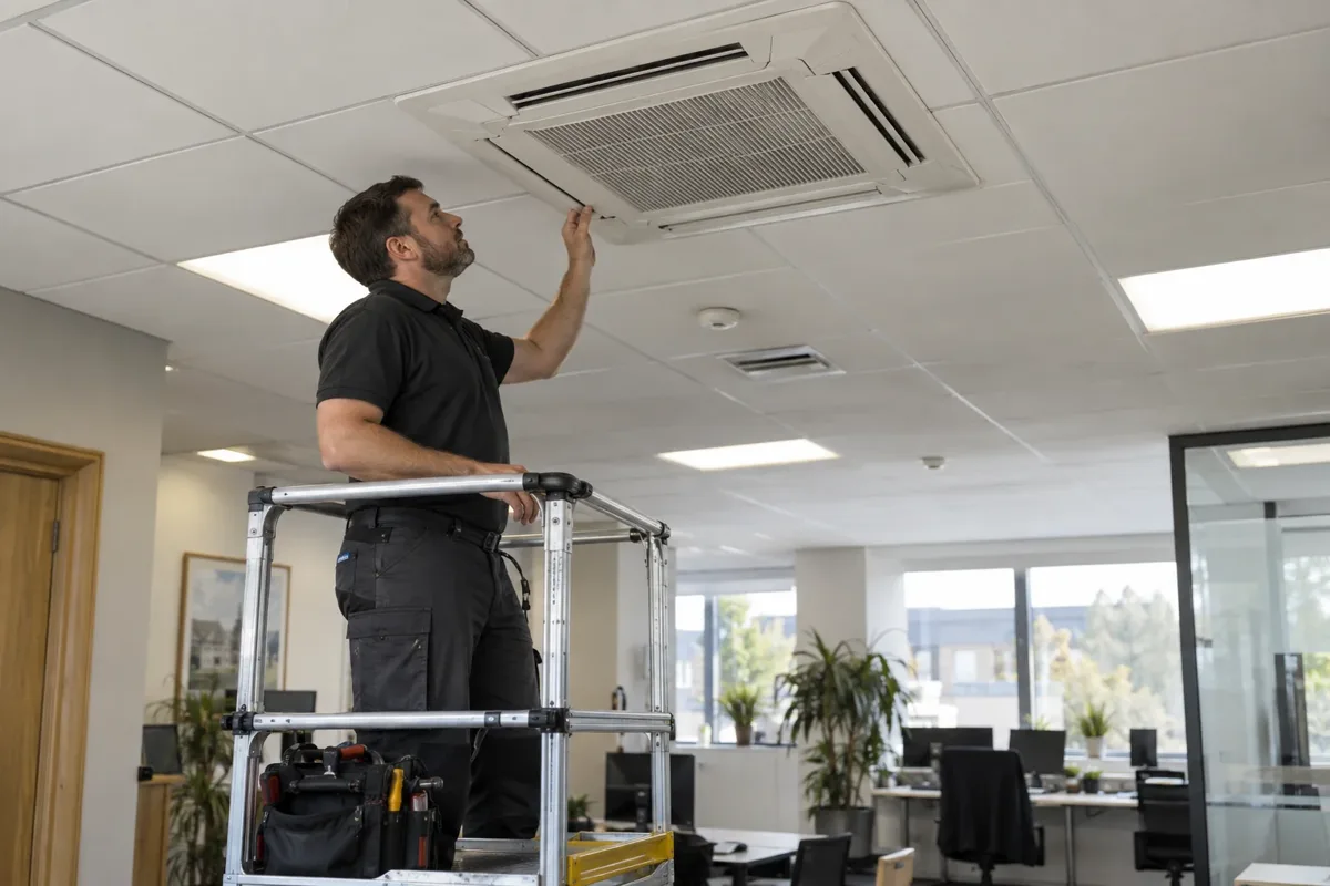 Office air conditioning work